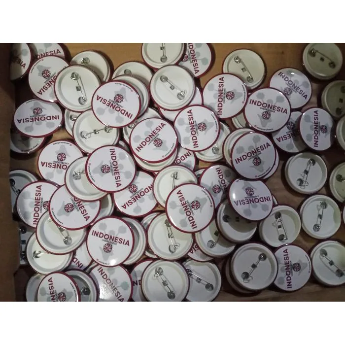 Custom Pin Peniti dan Gantungan Kunci One Stop Custom - Qty 100pcs - PIN 44, GLOSSY